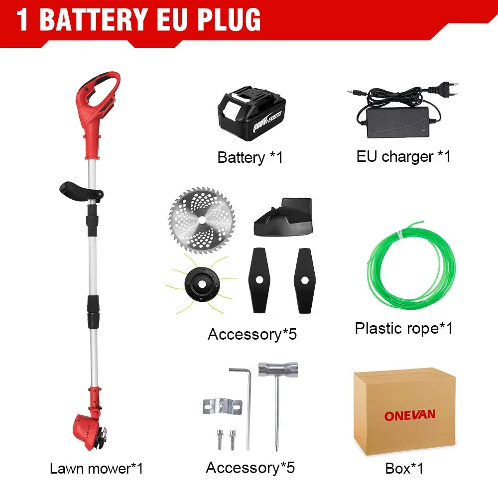 10inch Brushless Electric Lawn Mower 36000RPM Cordless Grass