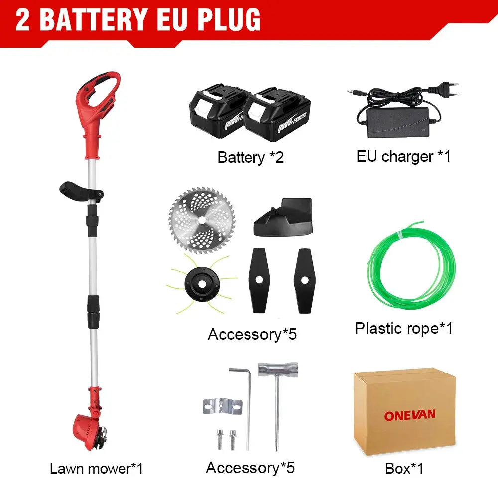 10inch Brushless Electric Lawn Mower 36000RPM Cordless Grass