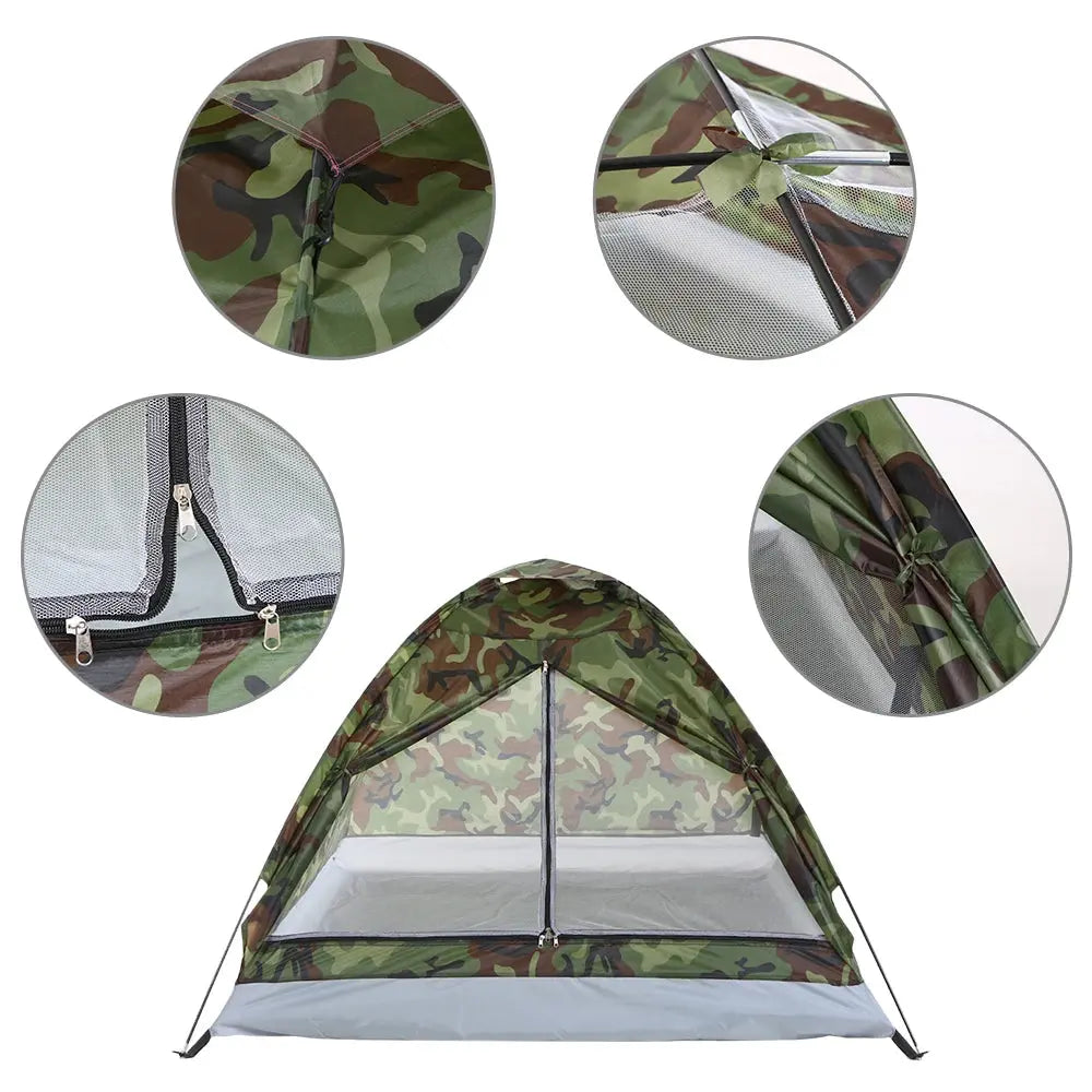 Camping Tent Waterproof Windproof UV Sunshade Canopy for 1/2 Person - Ton Monde Shop