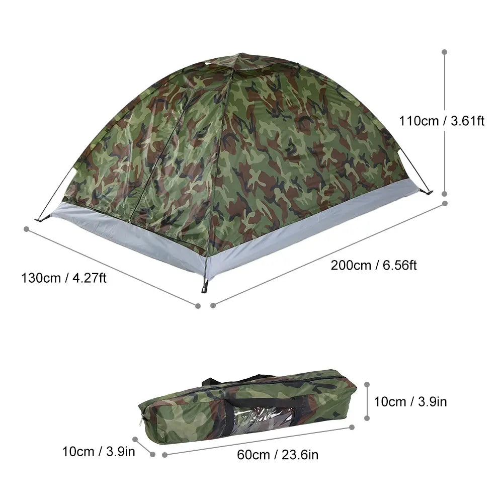 Camping Tent Waterproof Windproof UV Sunshade Canopy for 1/2 Person - Ton Monde Shop