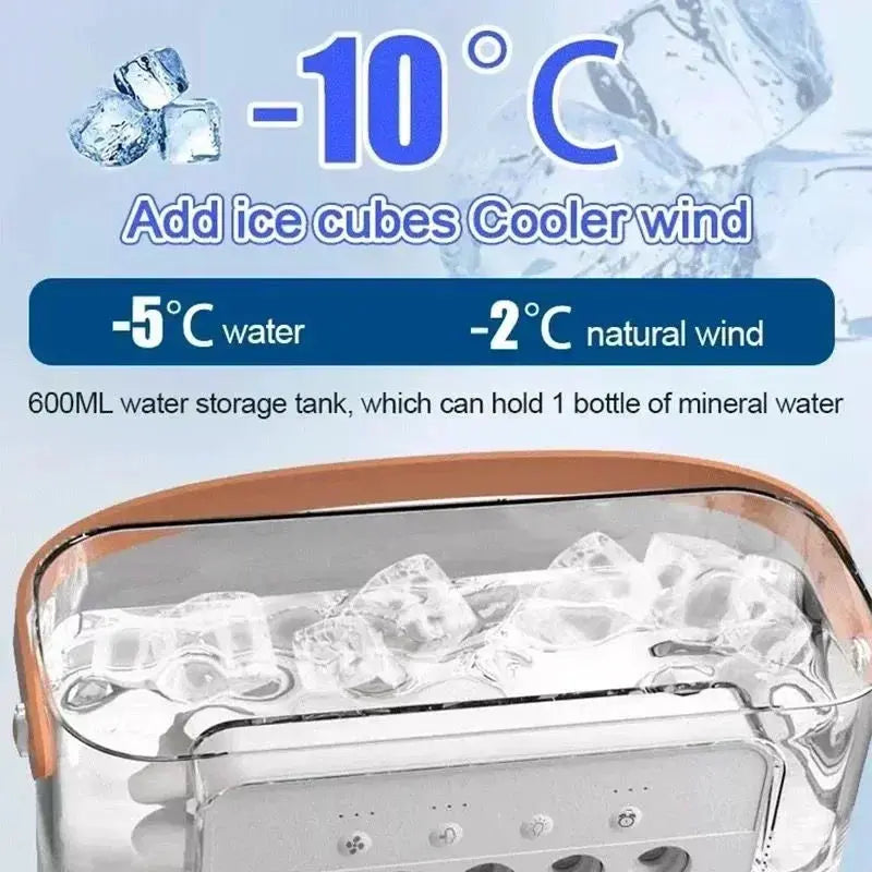 3 In 1 Portable and light Air Conditioner with Led Cooler for use at night. - Ton Monde Shop