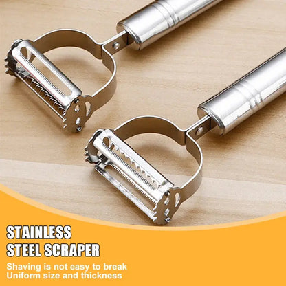 4in1 Vegetable Peeler Stainless Steel - Ton Monde Shop