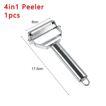 4in1 Vegetable Peeler Stainless Steel