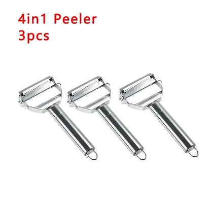 4in1 Vegetable Peeler Stainless Steel