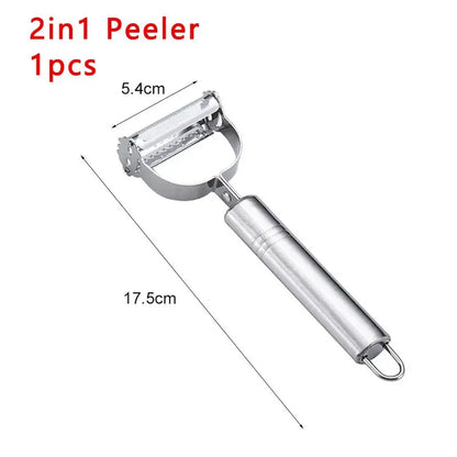 4in1 Vegetable Peeler Stainless Steel