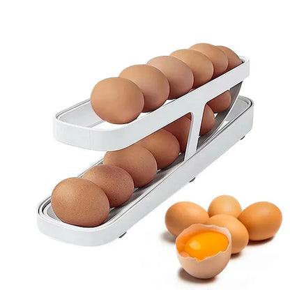 Automatic Scrolling Egg Rack Holder Storage - Ton Monde Shop