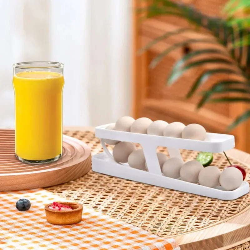 Automatic Scrolling Egg Rack Holder Storage - Ton Monde Shop