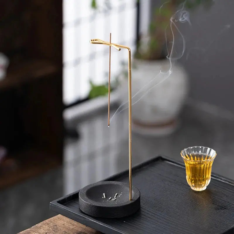 Burner Incense Stick Holder Wooden Round - Ton Monde Shop