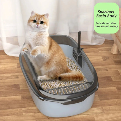 Cat Litter Box Thickening Semi-enclosed High Side - Ton Monde Shop