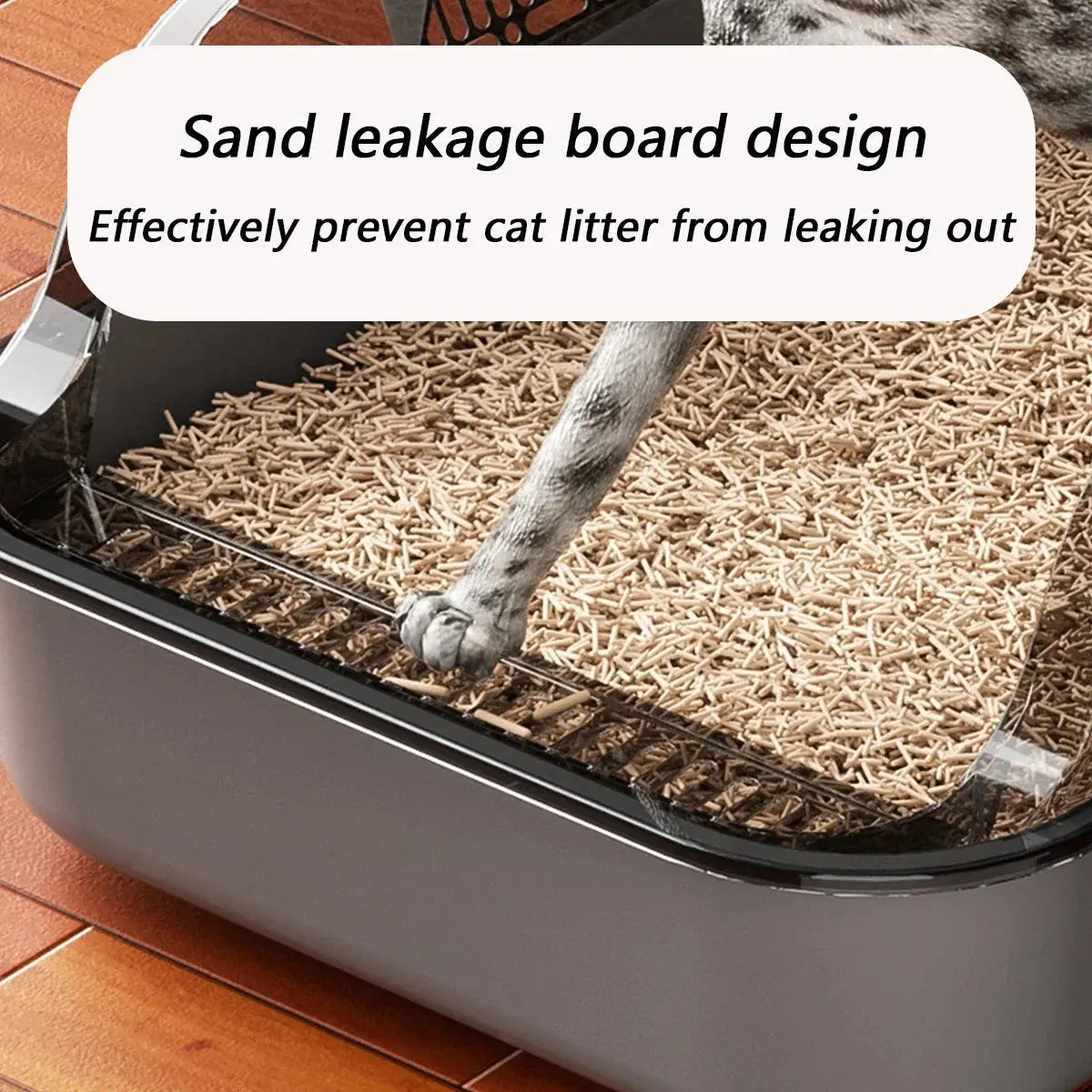 Cat Litter Box Thickening Semi-enclosed High Side - Ton Monde Shop