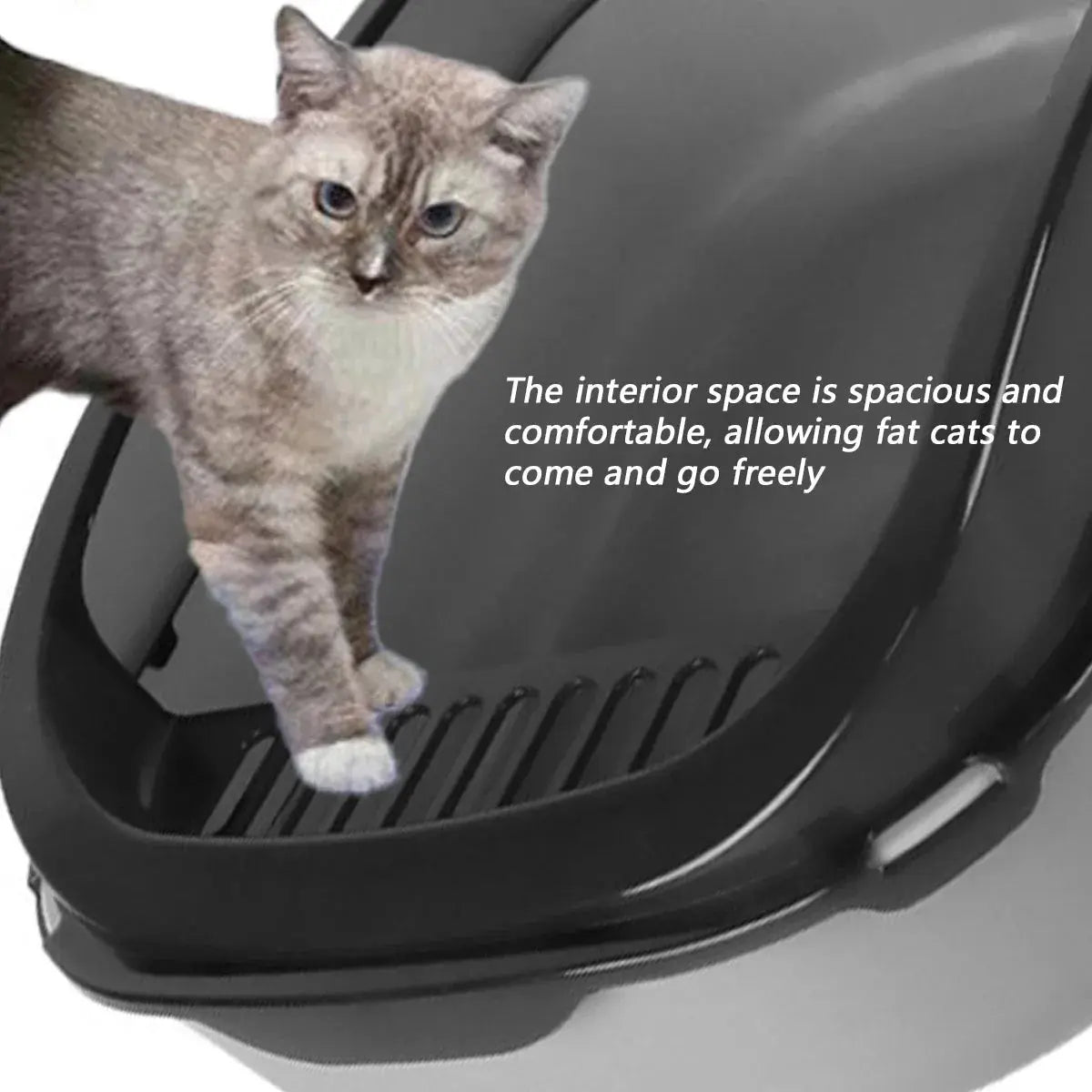 Cat Litter Box Thickening Semi-enclosed High Side - Ton Monde Shop