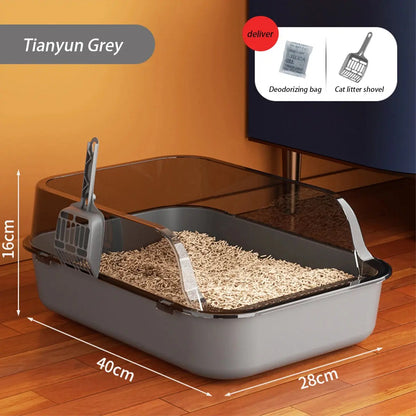 Cat Litter Box Thickening Semi-enclosed High Side