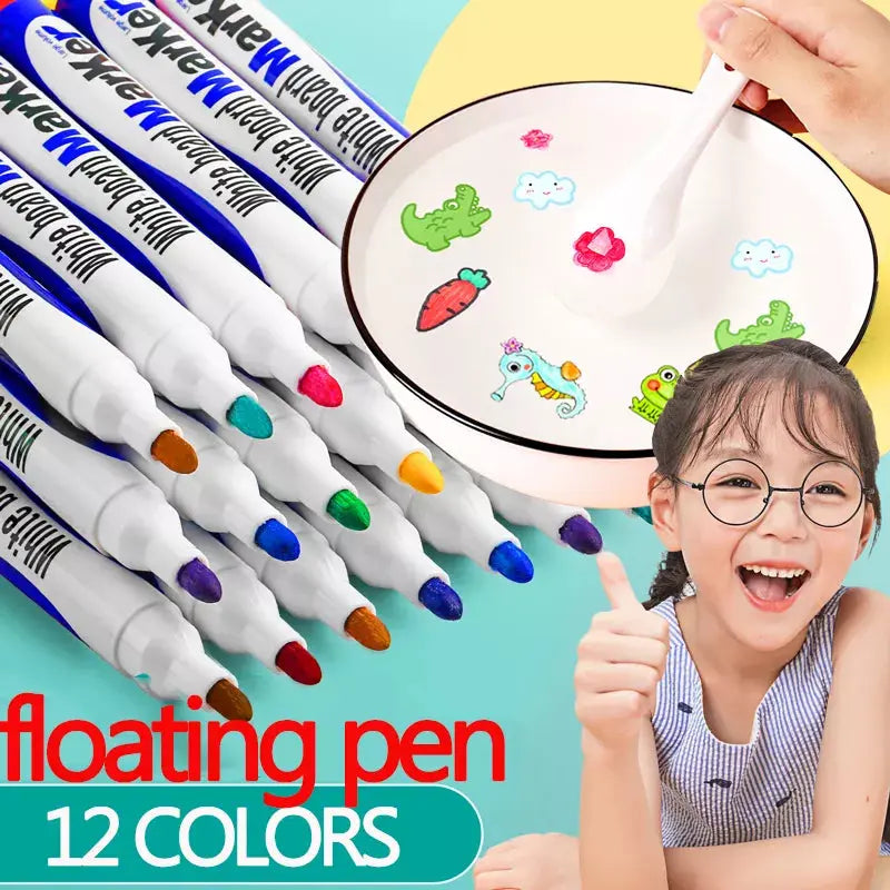 Colors Magical Water Floating Painting Brush Whiteboard Markers Painting Pen - Ton Monde Shop