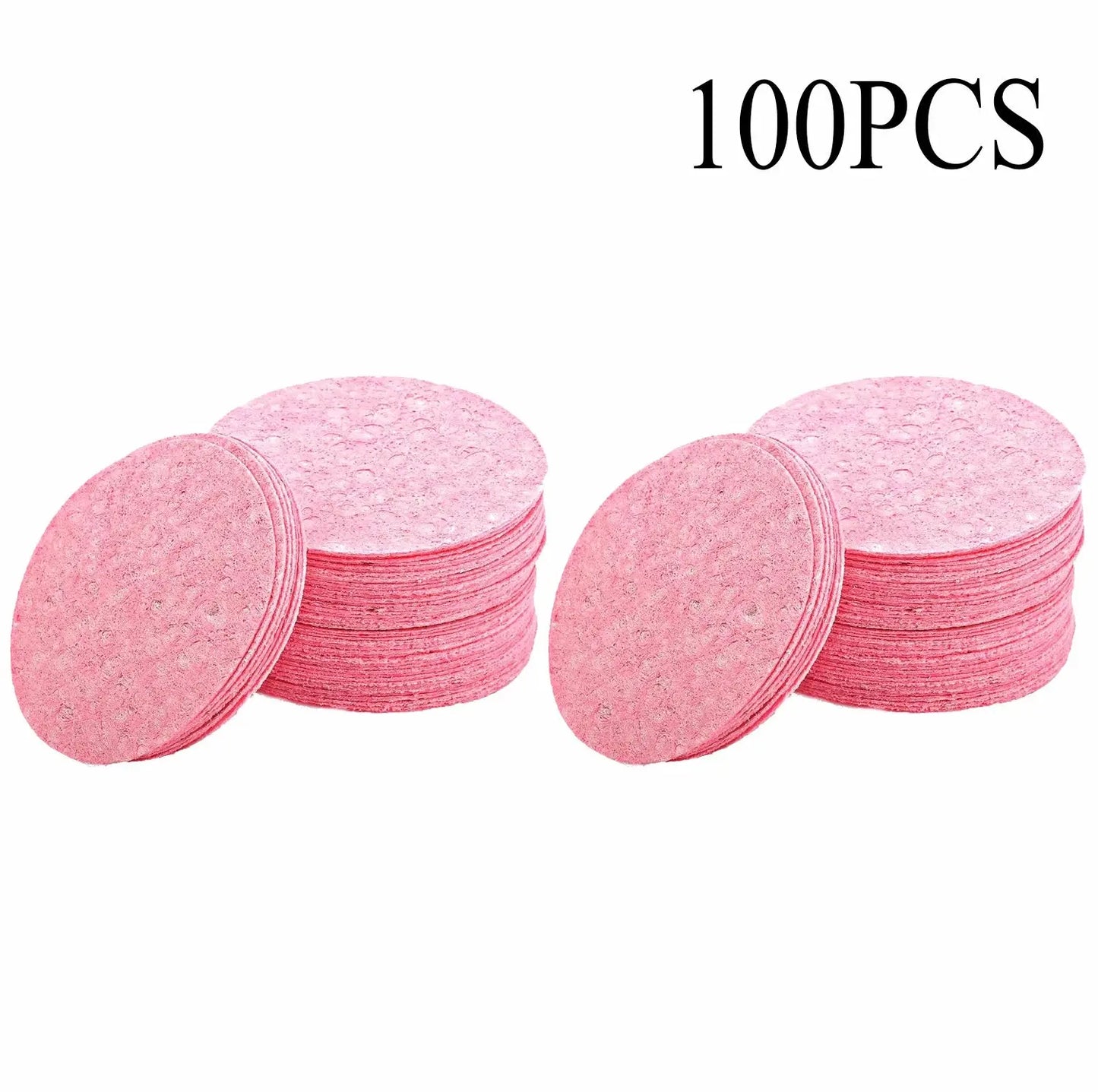 50-1000 pièces compresse bouffée de lavage du visage éponge de pâte de bois naturelle bouffée de lavage du visage bouffée moussante bouffée cosmétique éponge de nettoyage du visage