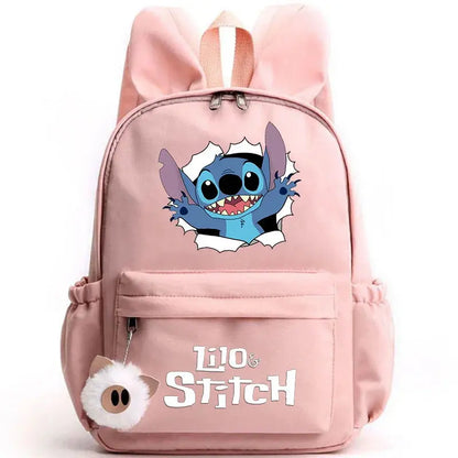 Disney Lilo point sac à dos pour filles garçons adolescent enfants sac à dos décontracté sacs d'école voyage oreilles de lapin sacs à dos Mochila