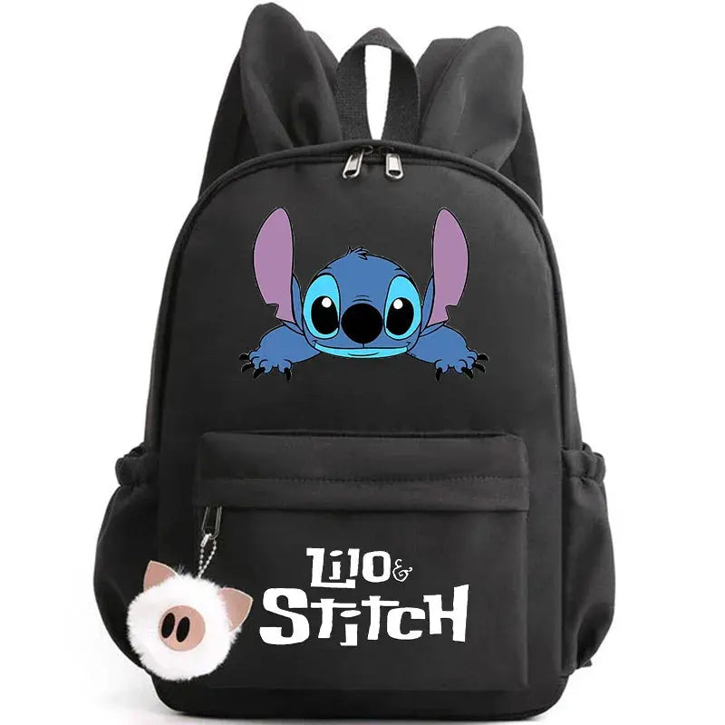 Disney Lilo point sac à dos pour filles garçons adolescent enfants sac à dos décontracté sacs d'école voyage oreilles de lapin sacs à dos Mochila