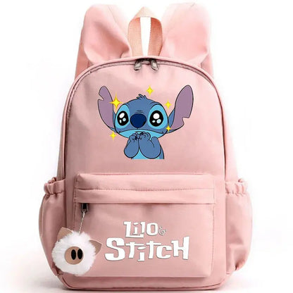 Disney Lilo point sac à dos pour filles garçons adolescent enfants sac à dos décontracté sacs d'école voyage oreilles de lapin sacs à dos Mochila