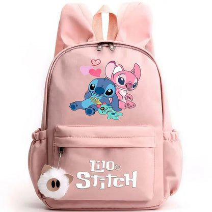 Disney Lilo point sac à dos pour filles garçons adolescent enfants sac à dos décontracté sacs d'école voyage oreilles de lapin sacs à dos Mochila