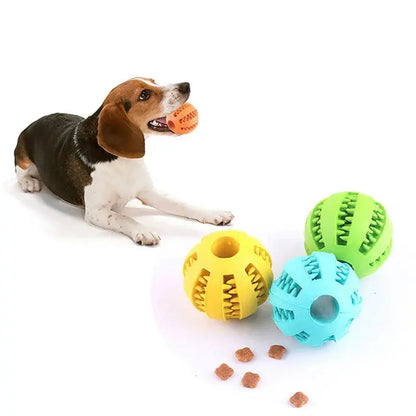 Dog Ball Toys for Small Interactive Elasticity Puppy Chew Tooth Cleaning - Ton Monde Shop