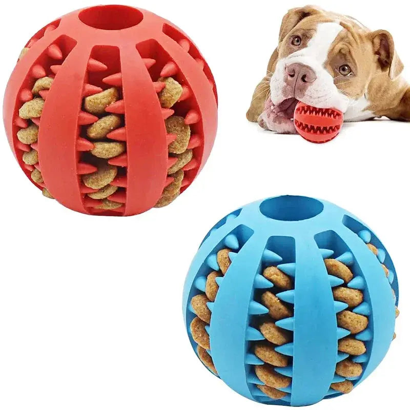 Dog Ball Toys for Small Interactive Elasticity Puppy Chew Tooth Cleaning - Ton Monde Shop