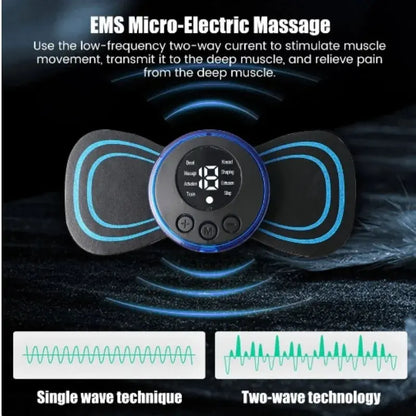 EMS Neck Massager Mini Cervical Back Muscle Pain Relief Patch