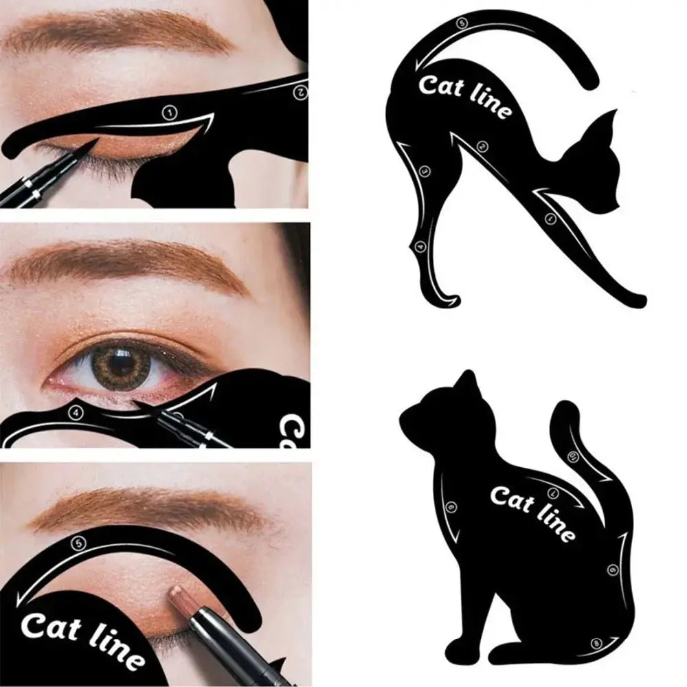 Eyeliner Stencils Cat Line Eyeliner Stamps Models