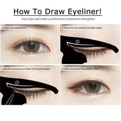 Eyeliner Stencils Cat Line Eyeliner Stamps Models - Ton Monde Shop