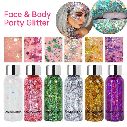 Festival Body Glitter Gel Face Eye Makeup - Ton Monde Shop