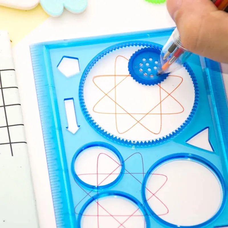 Geometry Spirograph Drawing Stencils Set Painting Template Kids Toy - Ton Monde Shop