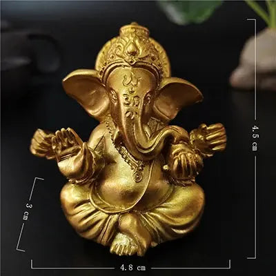 Gold Lord Ganesha Decoration Statue