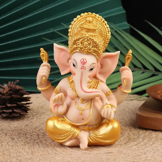 Gold Lord Ganesha Statue - Ton Monde Shop