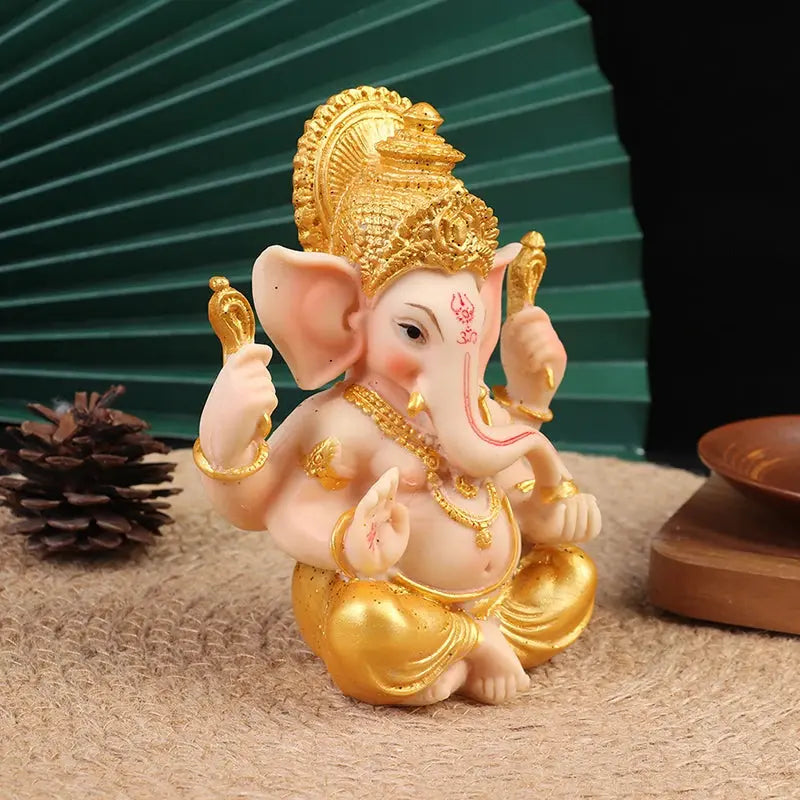 Gold Lord Ganesha Statue - Ton Monde Shop