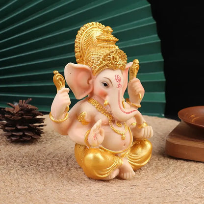 Gold Lord Ganesha Statue - Ton Monde Shop