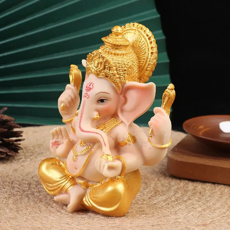 Gold Lord Ganesha Statue - Ton Monde Shop