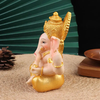 Gold Lord Ganesha Statue - Ton Monde Shop