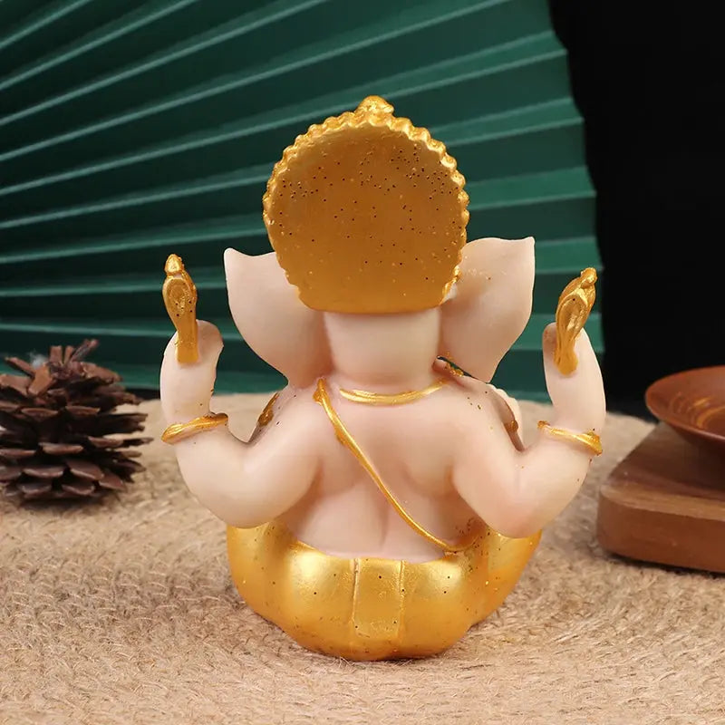 Gold Lord Ganesha Statue - Ton Monde Shop