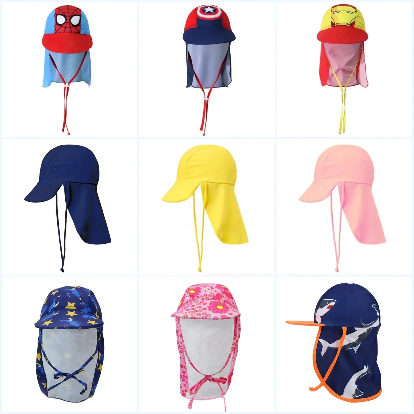 Kids Summer UPF 50+ UV Protection Outdoor Beach Sun Hat - Ton Monde Shop