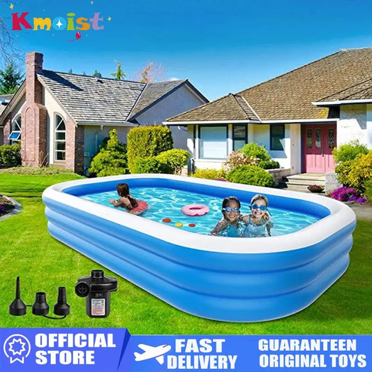 Large Inflatable Swimming Pool Adults Kids - Ton Monde Shop