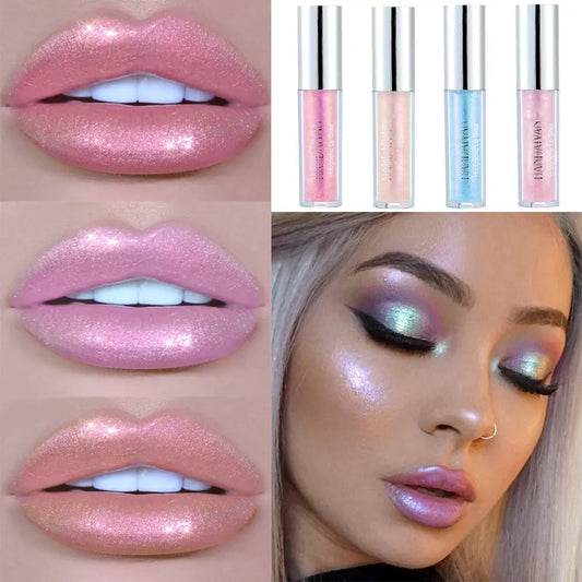 Lip Gloss Longlasting GlitterWaterproof Makeup - Ton Monde Shop