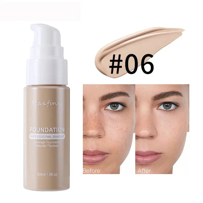 Fond de teint liquide correcteur efficace, imperméable, résistant à la sueur, maquillage, cosmétiques professionnels