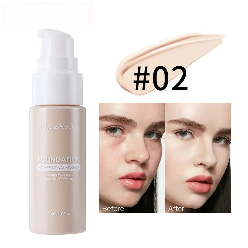 Fond de teint liquide correcteur efficace, imperméable, résistant à la sueur, maquillage, cosmétiques professionnels