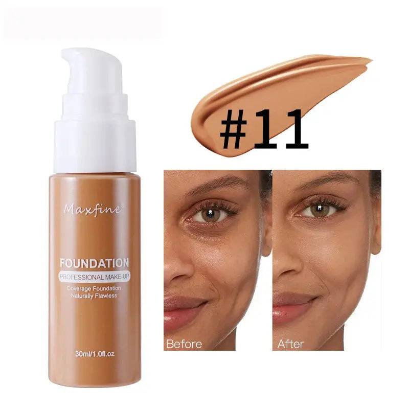 Fond de teint liquide correcteur efficace, imperméable, résistant à la sueur, maquillage, cosmétiques professionnels