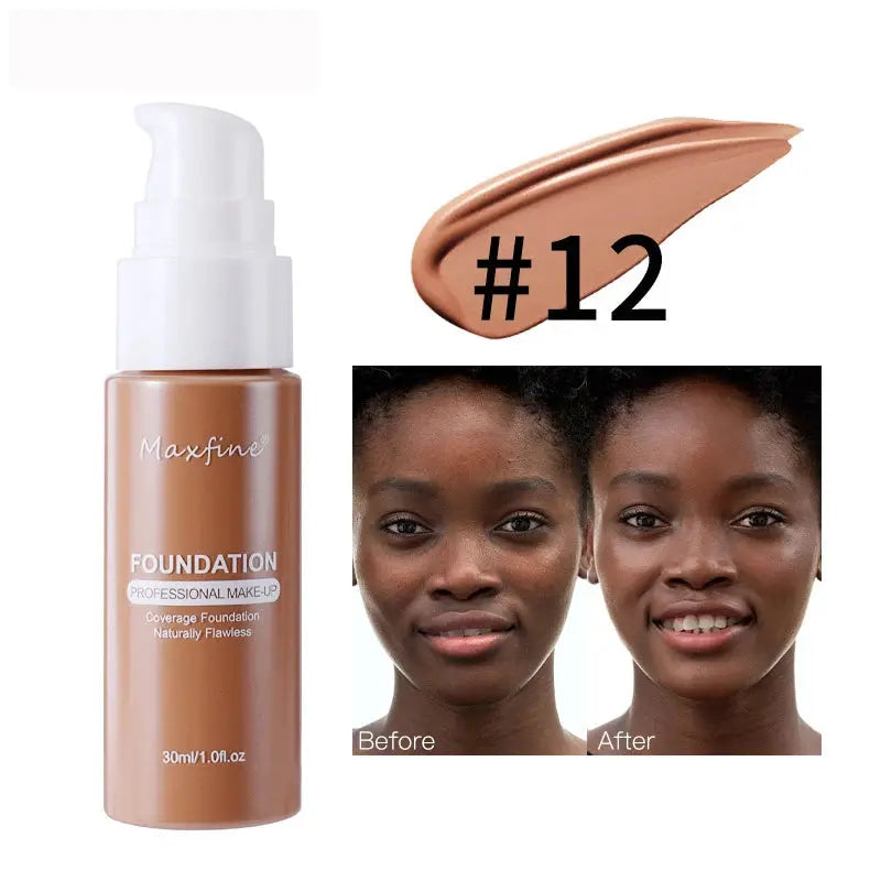 Fond de teint liquide correcteur efficace, imperméable, résistant à la sueur, maquillage, cosmétiques professionnels