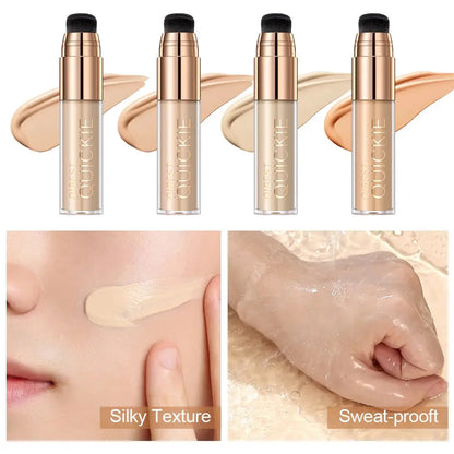 Liquid Foundation Full Concealer Coverage Matte Soft Texture Oil-control Long Lasting - Ton Monde Shop