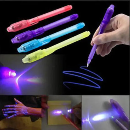 Luminous Light Pen Magic Purple 2 In 1 UV Black - Ton Monde Shop