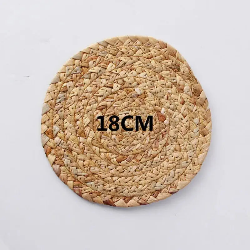 Mats Straw Table Mats for Dining Table  Rustic Heat Resistant Pad