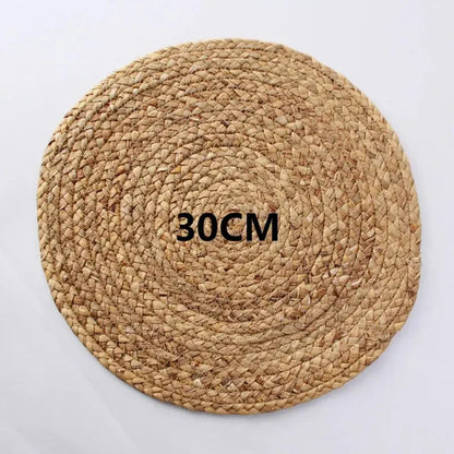 Mats Straw Table Mats for Dining Table  Rustic Heat Resistant Pad