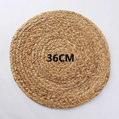 Mats Straw Table Mats for Dining Table  Rustic Heat Resistant Pad