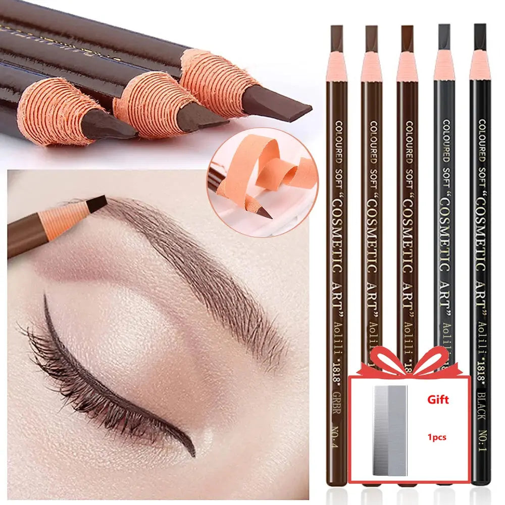 Microblading Eyebrow Pencil Brown Waterproof for Make up - Ton Monde Shop