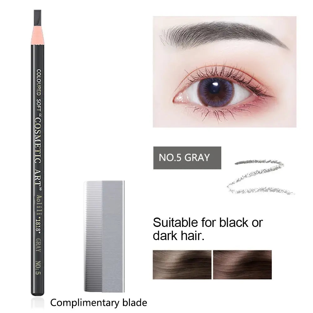 Microblading Eyebrow Pencil Brown Waterproof for Make up